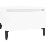  Stranska mizica visok sijaj bela 50x46x35 cm inženirski les, (20712764) | Shoptok.si