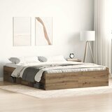  Okvir kreveta bez madraca boja hrasta artisan 150x200 cm | Eponuda.com