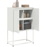  Visoka komoda bijela 68,5 x 38,5 x 107 cm čelična | Eponuda.com
