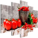  Slika - Red Vegetables (5 Parts) Concrete Wide 100x50 Cijene