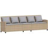  Vrtna sofa s jastucima bež poliratan | shoptok.hr