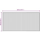  Tepih pravokutni crni 100 x 200 cm od bambusa | shoptok.hr