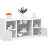  The Living Store Komoda z LED lučkami bela 142,5x37x67 cm - Komoda, (21448405) Cene