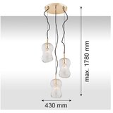  Argon 1464 - Luster na sajli CADIZ 3xE27/15W/230V | Eponuda.com