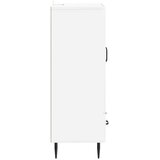  Strani šal Bela visok sijaj 66 x 34,5 x 95 cm Inženirski les, (5000217739) | Shoptok.si