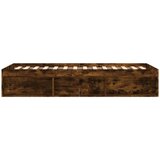  Okvir za krevet boja dimljenog hrasta 100x200 cm | shoptok.hr