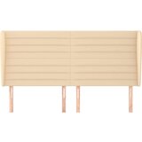  Uzglavlje s ušima krem 203x23x118/128 cm od tkanine | shoptok.hr
