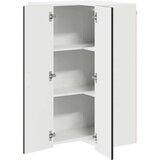 vidaXL Zidni kuhinjski ormarić Crna 57 x 57 x 100 cm Konstruirano drvo | shoptok.hr