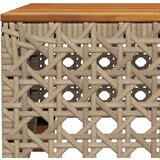  Vrtni stol bež 55 x 55 x 36 cm od poliratana i bagremovog drva | shoptok.hr