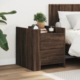 vidaXL Noćni ormarić smeđa boja hrasta 45x50x50 cm konstruirano drvo | shoptok.hr