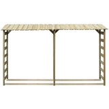 vidaXL Dvojna lopa za shranjevanje drv 300x44x176 cm borovina | Shoptok.si