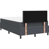 Box Spring Krevet s Madracem &amp LED Tamno Sivi Mali Dvostruki Krevet od Kordura Tkanine | shoptok.hr