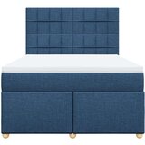  Krevet s oprugama i madracem plavi 140x200 cm od tkanine | shoptok.hr