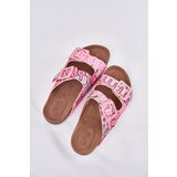 S. BARSKI Women's Slippers With Buckles And Glitter Pink S.Barski | shoptok.hr
