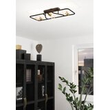 Eglo zidna i stropna svjetiljka Messinaro, 3 x E27, crna/brušeni mesing, 72 cm, 900367 | shoptok.hr