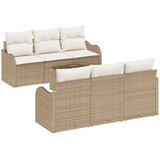  Sjedeća garnitura za vrt 7 pcs Bež poliratan | shoptok.hr