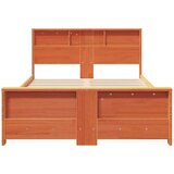  Konstrukcija postelje Voščeno rjava 135 x 190 cm Trdna borovina, (5000069130) | Shoptok.si