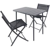 Gardenson SET ZA BALKON kovina, umetna masa, tekstil črna črna Cene