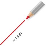 Olovka SPECIJALNA NEPERMANENTNA OMNICHROM PK12 STAEDTLER 108-2 CRVENA | Shoptok.si