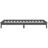  Posteljni okvir siv 90x190 cm trden les, (21073582) | Shoptok.si