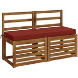  Jastučić za klupu SOEST 100% poliester Crvena 110 x 40 x 8 cm Slike