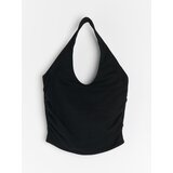 Sinsay Pamučni top s halter izrezom | shoptok.hr