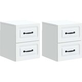  Noćni ormarić za montažu na zid 2 pcs Bijela 34 5 x 33 x 40 cm - Bijela 2 | shoptok.hr