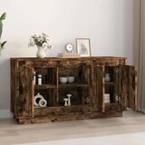  Komoda boja dimljenog hrasta 102x35x55 cm od konstruiranog drva | shoptok.hr