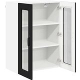 vidaXL Stenska kuhinjska omarica Črna 60 x 31 x 80 cm Konstruiran les | Shoptok.si