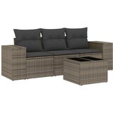 Maison Chic Seti vrtnega pohištva - Vrtna garnitura - Vrtni pohištvo set 4-delna z blazinami siv poli ratan, (21820051) Cene