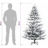  Umjetno božićno drvce s nogom 180 cm 300 LED lampica - Bijela 180 cm s LED svjetlima | shoptok.hr