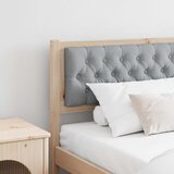 vidaXL Vzglavje Drugo Rjava in svetlo siva 200 cm Trdna borovina | Shoptok.si