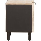  Noćni ormar 2 pcs Bijelo 40 x 33 x 46 cm Čvrsto drvo manga | shoptok.hr