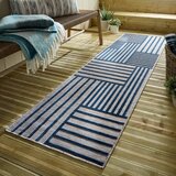 Flair Rugs Tamno plavi unutarnji i vanjski tepih 66x230 cm Vigo Blocks – | shoptok.hr