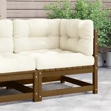  Kutna vrtna sofa s krem jastucima od masivne borovine | shoptok.hr