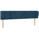  Uzglavlje s ušima tamnoplavo 183x23x78/88 cm baršunasto | shoptok.hr