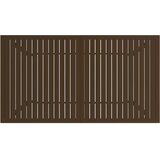  Vrtni stol smeđi 140 x 80 x 72 cm čelični | shoptok.hr