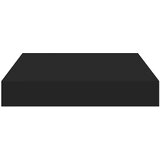  Plutajuće zidne police 2 kom crne 23 x 23,5 x 3,8 cm MDF | shoptok.hr