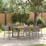  Komplet za jedilnico v vrtu 7 pcs Siva poli ratan, (5000288364) | Shoptok.si