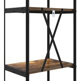 vidaXL Polica Dimljeni hrast 40 x 30 x 183 cm Konstruirano drvo | shoptok.hr