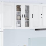  Zidni stakleni ormarić PORTO Visoki sjaj bijela 60 x 31 x 80 cm | Eponuda.com