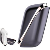 Satisfyer Traveler - potovalni klitoralni irigator za polnjenje (črno-bel) | Shoptok.si
