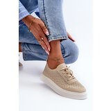 Boto Lace-up Platform Sneakers in Beige Tanvi | Shoptok.si