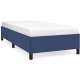 Maison Chic Posteljni okvir - Enojna postelja - Postelja za odrasle brez vzmetnice Modra 100x200 cm Tkanina-J7363, (21768995) | Shoptok.si