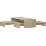  Set uklapajućih stolića boja hrasta 100 x 100 x 26,5 cm drveni | shoptok.hr