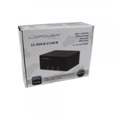 LC Power LC-DOCK-U3-HUB, External dock for 2x2.5/3.5 SATA HDD/SSD with 3xUSB3.0 hub, USB3.0 | ePonuda.com