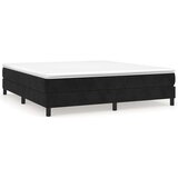  S oprugama i madracem crni 160x200 cm baršunasti | shoptok.hr