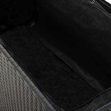  Kutija za pohranu crna 120 x 50 x 60 cm od poliratana | shoptok.hr