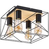 Rabalux plafonjera boire E27 4x max 40W crna (71024) | Eponuda.com
