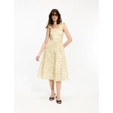 Reserved Midi haljina cvjetnog uzorka - svjetložuto | shoptok.hr